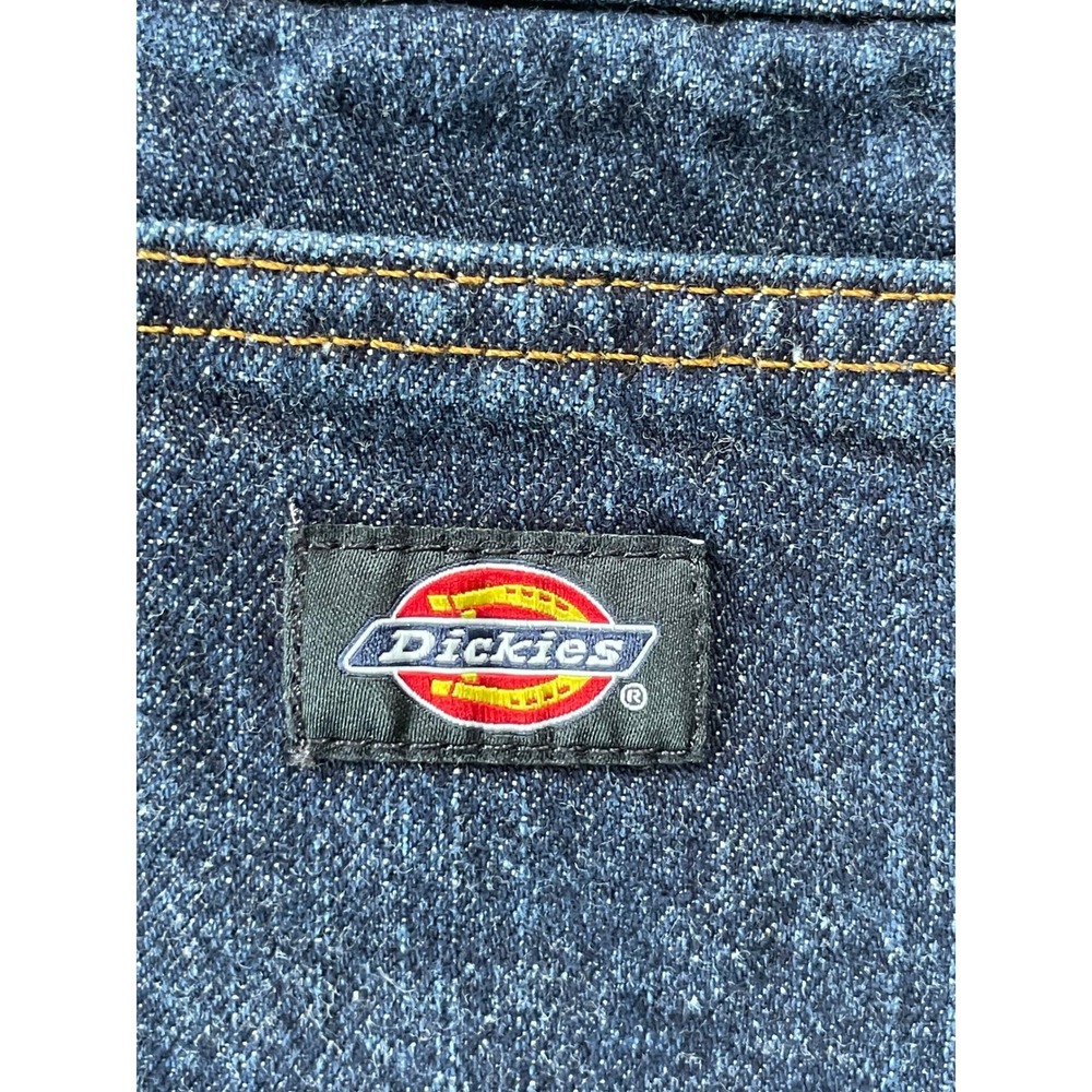 Dickies Mens 42x30 Relaxed Straight Workwear Jeans Dark Wash Blue 43686 Utility - Picture 6 of 15